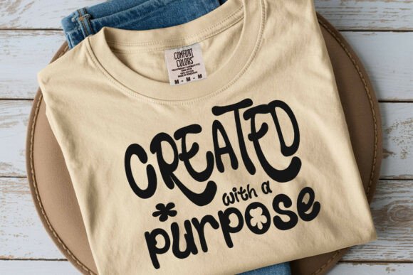 Created with a Purpose Svg, Faith Quote