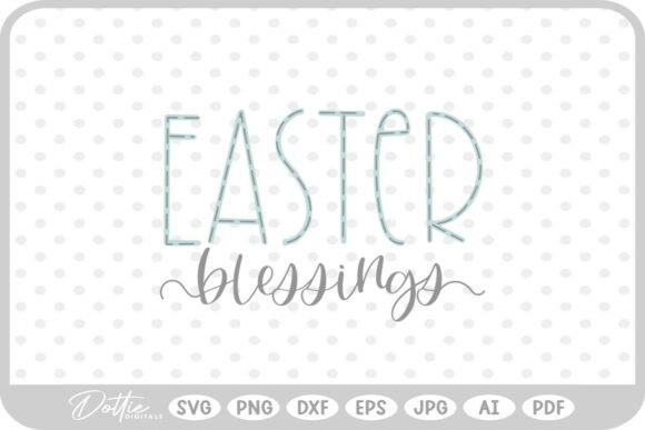 Easter Blessings Quote Spring SVG PNG