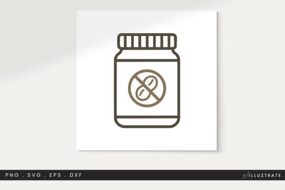 Nut Butter SVG Cut File Clipart PNG