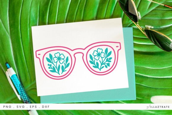 Sunglasses Floral SVG Clipart Review